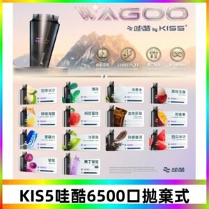 Kis5電子煙 Kiss拋棄式哇酷|WAGOO6500口一次性電子煙