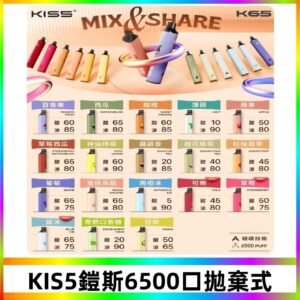 鎧斯KIS5一次性 6500口磁吸式 自由混搭拋棄式電子煙#18個口味#
