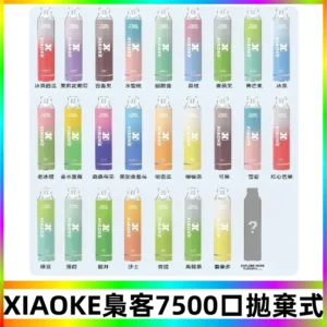 梟客XIAOKE|7500口可發光拋棄式電子煙 跑馬燈一次性